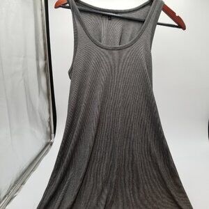 Rag and Bone Quinn gray zip tank maxi dress Petite small